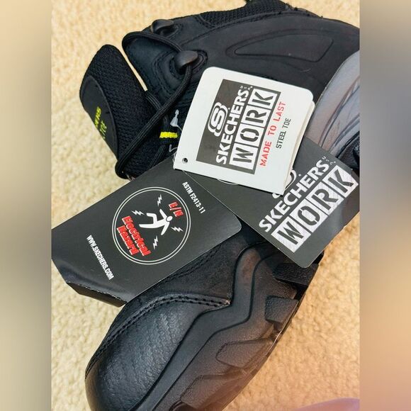 NWT Skechers Work Delleker Lakehead Steel Toe Boot ASTM F2413-2011 Men's Sz 7 - Picture 14 of 16